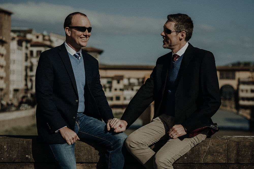 gay engagement in florence, tuscany