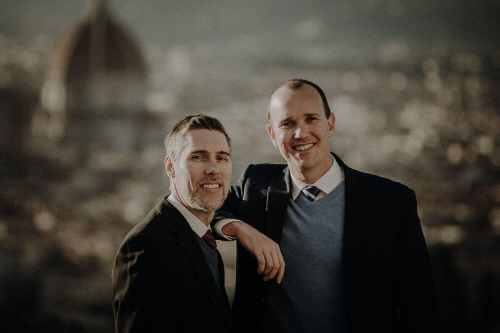 gay portrait in florence, italy