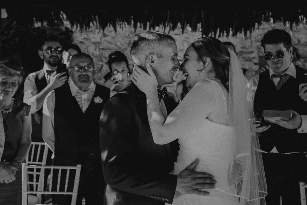 outdoor symbolic wedding ceremony in siena tuscany